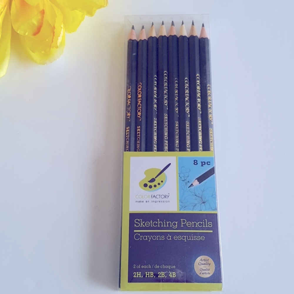 8 Sketching Pencils (4 Sizes) to Write or Draw